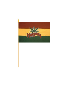 Marijuana Stockflagge 30 x 45cm