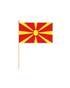 Mazedonien Stockflagge 30 x 40cm