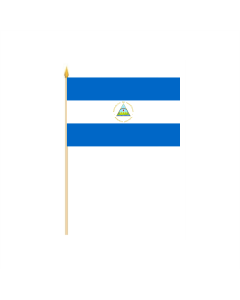 Nicaragua Stockflagge 30 x 45cm