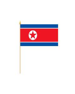 Nordkorea Stockflagge 30 x 45cm