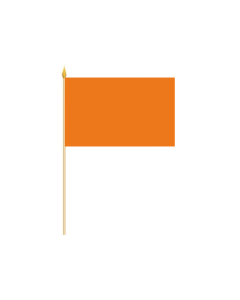 Orange Stockflagge 30 x 45cm