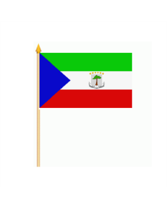 Äquatorialguinea Stockflagge 30 x 45cm