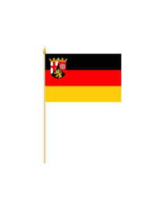 Rheinland-Pfalz Stockflagge 30 x 45cm