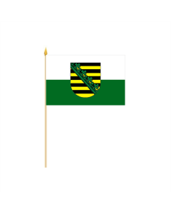Sachsen Stockflagge 30 x 45cm