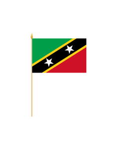 St. Kitts & Nevis Stockflagge 30 x 45cm