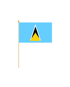 St. Lucia Stockflagge 30 x 45cm