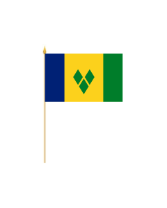 St. Vincent und die Grenadinen Stockflagge 30 x 45cm