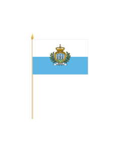 San Marino Stockflagge 30 x 45cm