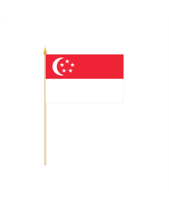 Singapur Stockflagge 30 x 45cm
