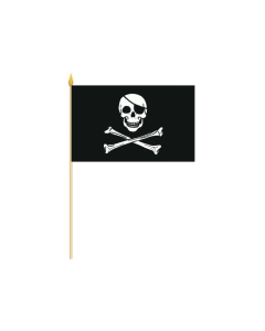 Skull & Bones Stockflagge 30 x 45cm