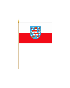 Thüringen Stockflagge 30 x 45cm