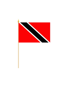 Trinidad und Tobago Stockflagge 30 x 45cm