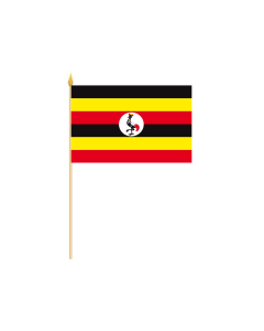 Uganda Stockflagge 30 x 45cm