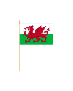 Wales Stockflagge 30 x 45cm
