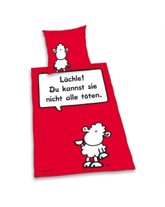 Sheepworld Lächle Bettwäsche 135 x 200cm