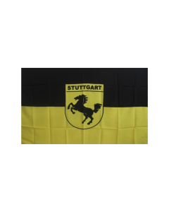 Stuttgart Stadt mit Schrift Fahne/Flagge 90 x 150cm