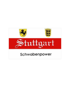 Stuttgart Schwabenpower Schrift Fahne/Flagge 90 x 150cm
