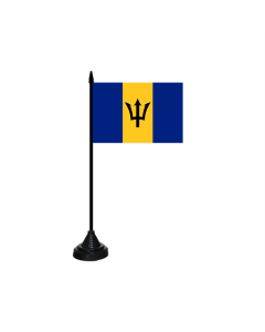 Barbados Tischfahne/Tischflagge 10 x 15cm