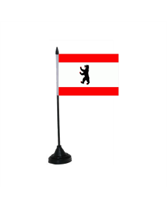Berlin ohne Krone Tischfahne/Tischflagge 10 x 15cm
