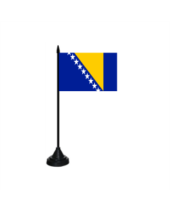 Bosnien und Herzegowina Tischfahne/Tischflagge 10 x 15cm