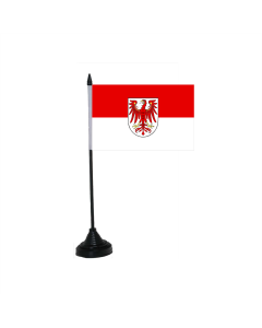 Brandenburg Landesdienst Tischfahne/Tischflagge 10 x 15cm