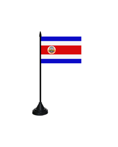 Costa Rica mit Wappen Tischfahne/Tischflagge 10 x 15cm