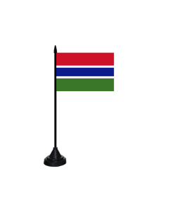 Gambia Tischfahne/Tischflagge 10 x 15cm