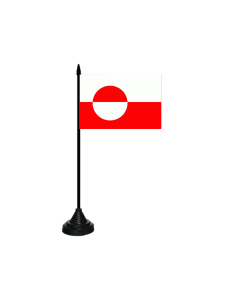Grönland Tischfahne/Tischflagge 10 x 15cm