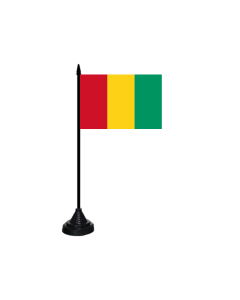 Guinea Tischfahne/Tischflagge 10 x 15cm