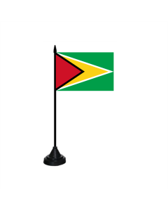 Guyana Tischfahne/Tischflagge 10 x 15cm