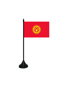 Kirgistan (Kirgisistan) Tischfahne/Tischflagge 10 x 15cm