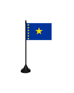Kongo Kinshasa Tischfahne/Tischflagge 10 x 15cm