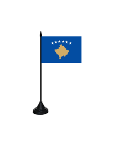 Kosovo Tischfahne/Tischflagge 10 x 15cm