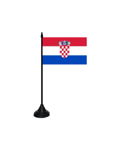 Kroatien Tischfahne/Tischflagge 10 x 15cm
