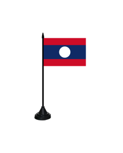 Laos Tischfahne/Tischflagge 10 x 15cm