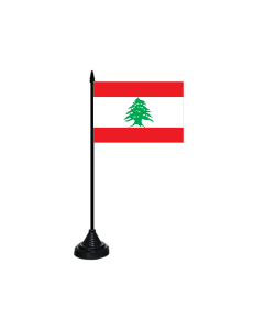 Libanon Tischfahne/Tischflagge 10 x 15cm