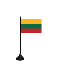 Litauen Tischfahne/Tischflagge 10 x 15cm