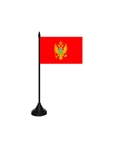 Montenegro Tischfahne/Tischflagge 10 x 15cm