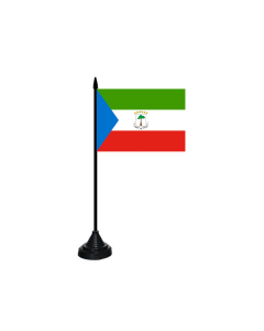 Äquatorialguinea Tischfahne/Tischflagge 10 x 15cm