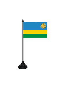 Ruanda Tischfahne/Tischflagge 10 x 15cm