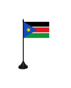 Südsudan Tischfahne/Tischflagge 10 x 15cm