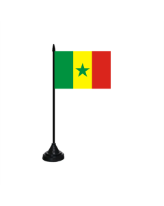 Senegal Tischfahne/Tischflagge 10 x 15cm