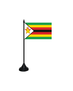 Simbabwe Tischfahne/Tischflagge 10 x 15cm