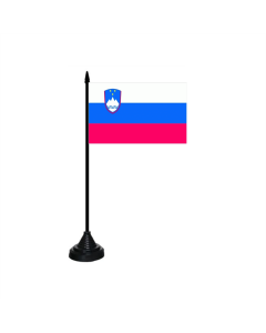 Slowenien Tischfahne/Tischflagge 10 x 15cm