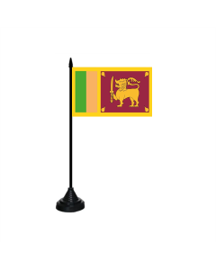 Sri Lanka Tischfahne/Tischflagge 10 x 15cm