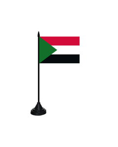 Sudan Tischfahne/Tischflagge 10 x 15cm