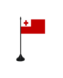 Tonga Tischfahne/Tischflagge 10 x 15cm