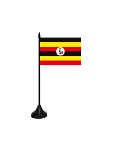 Uganda Tischfahne/Tischflagge 10 x 15cm