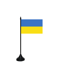 Ukraine Tischfahne/Tischflagge 10 x 15cm