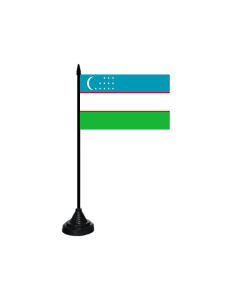 Usbekistan Tischfahne/Tischflagge 10 x 15cm